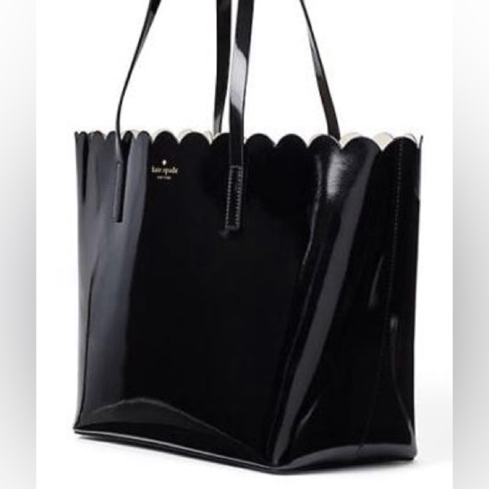 Kate Spade Scalloped Black Tote